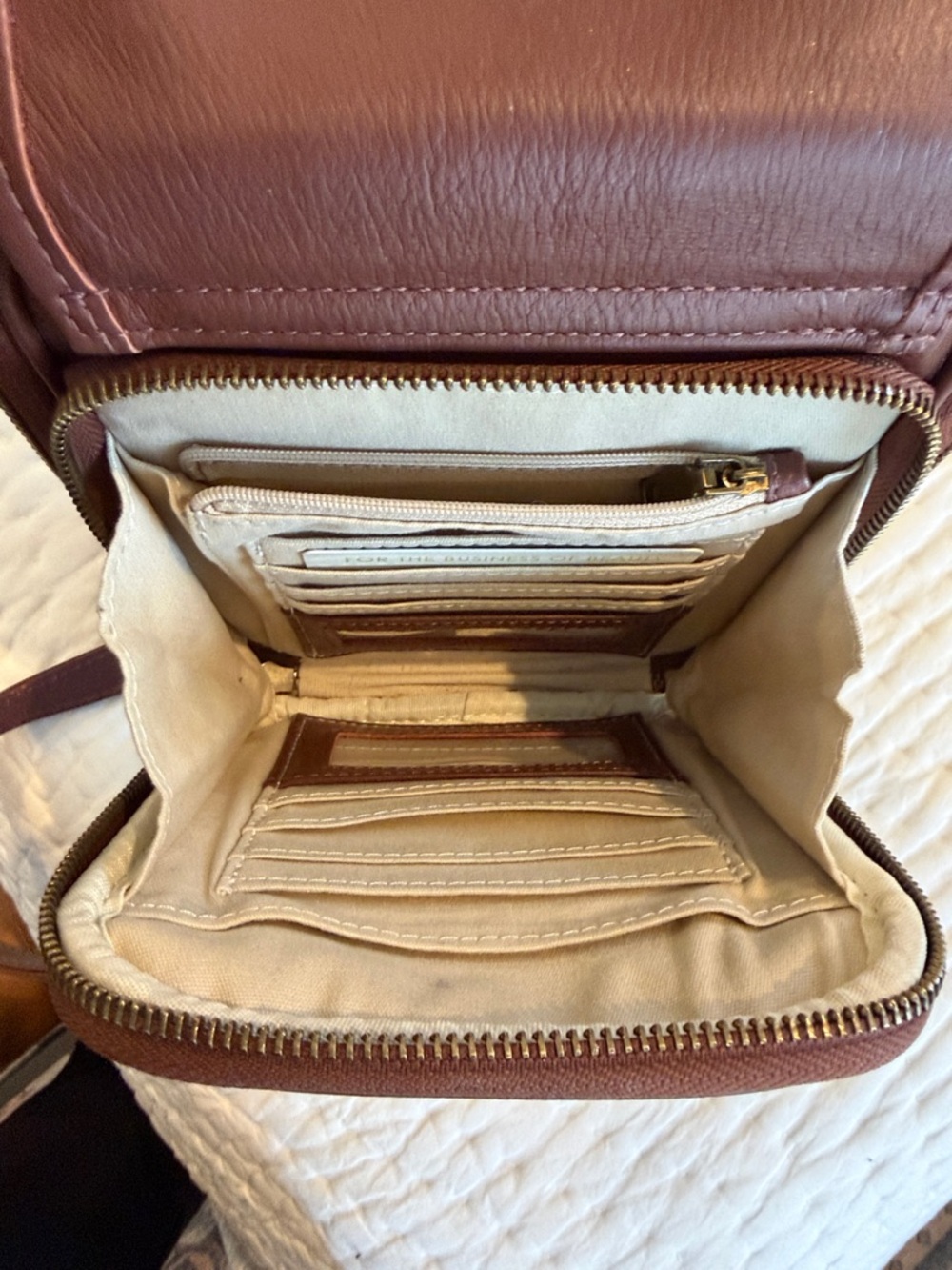 Minooy Leather Crossbody Bag in Brown - Picture 5 of 5